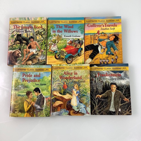 Vintage mini Illustrated Classic Editions Book lot of 6 pocket SC books EUC - Picture 10 of 11